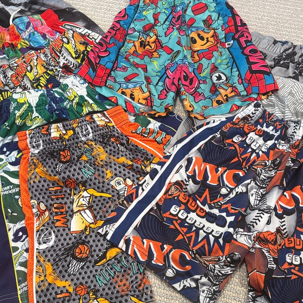 Colorful Kids Graphic Shorts